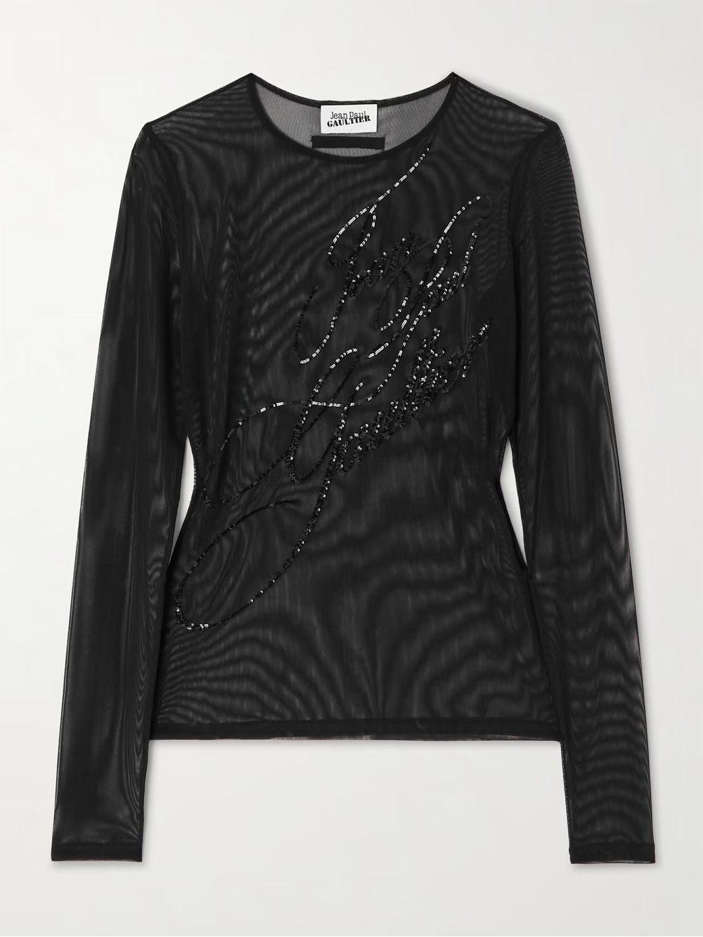 JEAN PAUL GAULTIER
Sequin-embellished mesh top